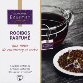 MONOPRIX GOURMET Rooibos parfumé aux notes de cranberry et cerise 60g