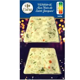 CARREFOUR EXTRA Terrine noix de Saint-Jacques 2x60g
