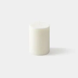 MONOPRIX Maison Bougie Non Parfumée, Cire Végétale, 7X9Cm, Ivoire l'unité