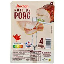AUCHAN Rôti de porc 140g