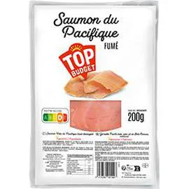 TOP BUDGET Saumon du Pacifique fumé 200g