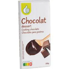 AUCHAN, POUCE Tablette de chocolat noir dessert 200g