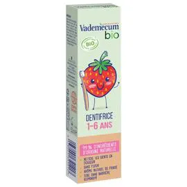 VADEMECUM Dentifrice 1-6 ans fraise Bio 50ml