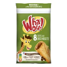 WHAOU! Crêpes goût choco-noisette 8x32g