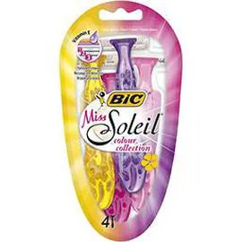 BIC Rasoirs jetables 3 lames Miss Soleil x4