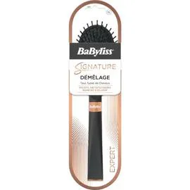 BABYLISS Brosse Capillaire Ovale Démêlage Tous Types de Cheveux Signature l'unité