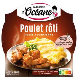 LA CUISINE D'OCÉANE Plat cuisiné poulet/purée à l'ancienne 300g
