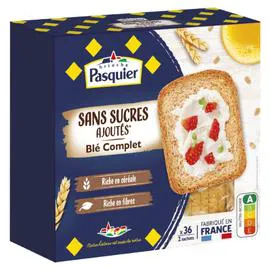 BRIOCHE PASQUIER Biscottes blé complet 300g