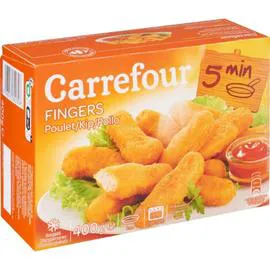 CARREFOUR Bâtonnets de poulet panés 400g