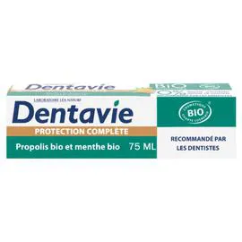 LÉA NATURE, DENTAVIE Dentifrice Protection Complète A La Propolis Bio & Extraits De Menthe Bio 75ml