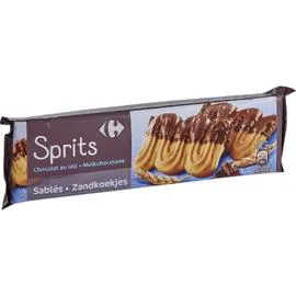 CARREFOUR Biscuits sablés chocolat au lait 150g