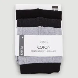 MONOPRIX Lot De 3 Boxers Multicolore Uni Xl l'unité