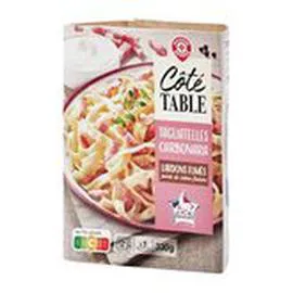 MARQUE REPÈRE, CÔTÉ TABLE Tagliatelle Carbonara 330g