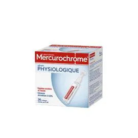MERCUROCHROME Sérum physiologique hygiène oculaire et nasale 30x5ml