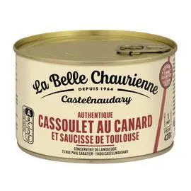 LA BELLE CHAURIENNE Plat cuisiné cassoulet au canard 420g