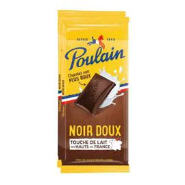 POULAIN Tablette chocolat noir fondant x2 190g