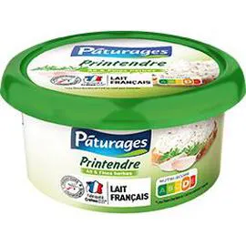 PÂTURAGES Printendre - Fromage ail et fines herbes 150g