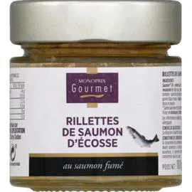 MONOPRIX GOURMET Rillettes de saumon d'Ecosse au saumon fumé 100g