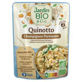 LÉA NATURE, JARDIN BIO ÉTIC Plat cuisiné quinoa champignons parmesan quinotto Bio 220g