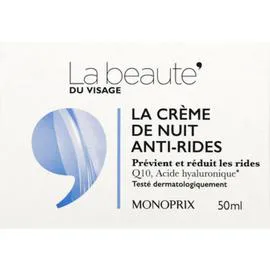 LA BEAUTÉ La crème de nuit anti-rides 50ml