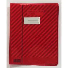 MONOPRIX Monoprix Maison Protège cahier rouge 17x22cm l'unité
