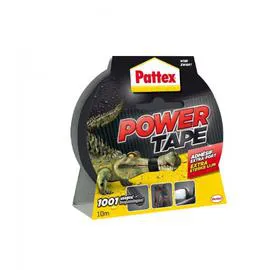 PATTEX Adhésif Réparation Toile Multiusage, Power Tape L.10 M X L.51 Mm, Noir l'unité