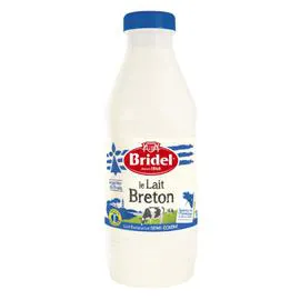 BRIDEL Lait Frais Demi-Ecreme Pasteurisé de Bretagne 1l