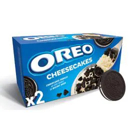 OREO Dessert cheesecake à la vanille et au chocolat 2x80g