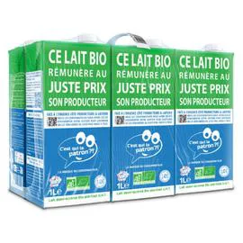 C'EST QUI LE PATRON ?! Cqlp lait uht bio 6x1l