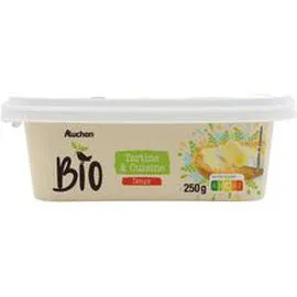AUCHAN BIO Margarine doux pour tartine et cuisson 250g