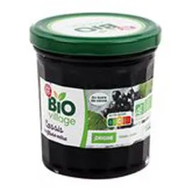 MARQUE REPÈRE, BIO VILLAGE Confiture Extra de cassis Bio 370g