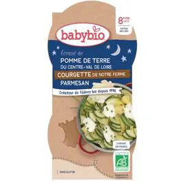 BABYBIO Repas du soir 8 mois Ecrasé de pdt 2x200g