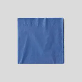 MONOPRIX Monoprix Maison 20 Serviettes, Bleu Marine, 40X40Cm, 3 Plis l'unité
