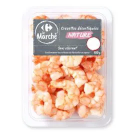 CARREFOUR LE MARCHÉ Crevettes décortiquées nature 100g