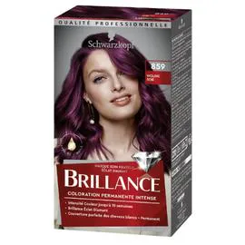 SCHWARZKOPF, BRILLANCE Coloration Permanente violine soie 859 l'unité