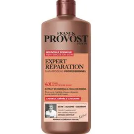 FRANCK PROVOST Shampoing Cheveux Abimés, Cassants Et Fourchus, Moringa & Huile De Jojoba, 500ml