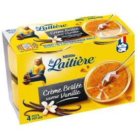 NESTLÉ, LA LAITIÈRE Dessert crème brûlée éclats caramel 4x100g