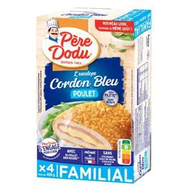 DOUCE FRANCE, PÈRE DODU Cordon Bleu de poulet 400g