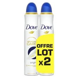 DOVE Déodorant Anti-Transpirant Original Advanced Care 2x200ml