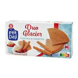 MARQUE REPÈRE, P'TIT DÉLI Biscuits duo glacier 100g