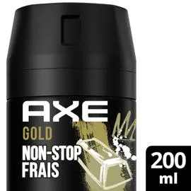 AXE Déodorant homme Gold Non-Stop Frais 200ml