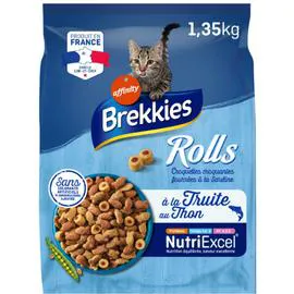 BREKKIES Croquette pour chat délice poissons 1,35kg