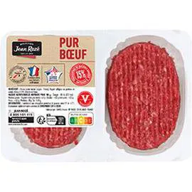 JEAN ROZÉ Steaks hachés pur boeuf 15% 250g