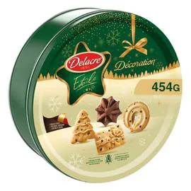 DELACRE Etoile décoration Assortiment biscuits 454g