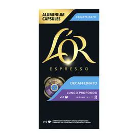 L'OR Espresso Lungo Décaffeinato café en capsules Intensite 6 - x10 52g