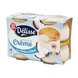 MARQUE REPÈRE, DÉLISSE Petit pot de crème Noix de coco 4x100g