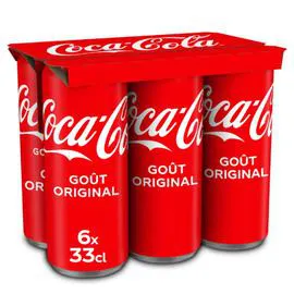 COCA-COLA Soda au cola original 6x33cl