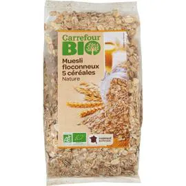 CARREFOUR BIO Céréales muesli 5 céréales 500g