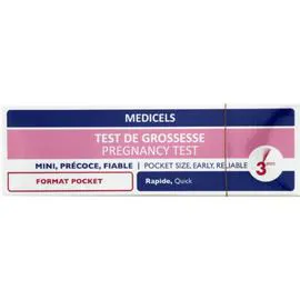 MEDICELS Test de grossesse rapide 3 mn l'unité