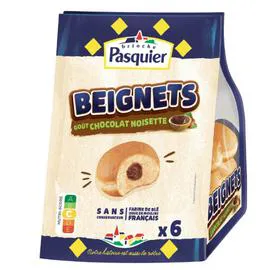 BRIOCHE PASQUIER Beignets Chocolat noisette - x6 270g